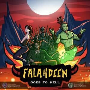 Falahdeen goes to hell Cover